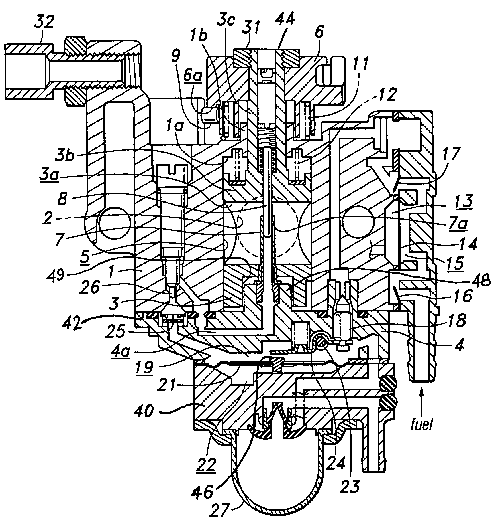 Rotary throttle valve carburetor