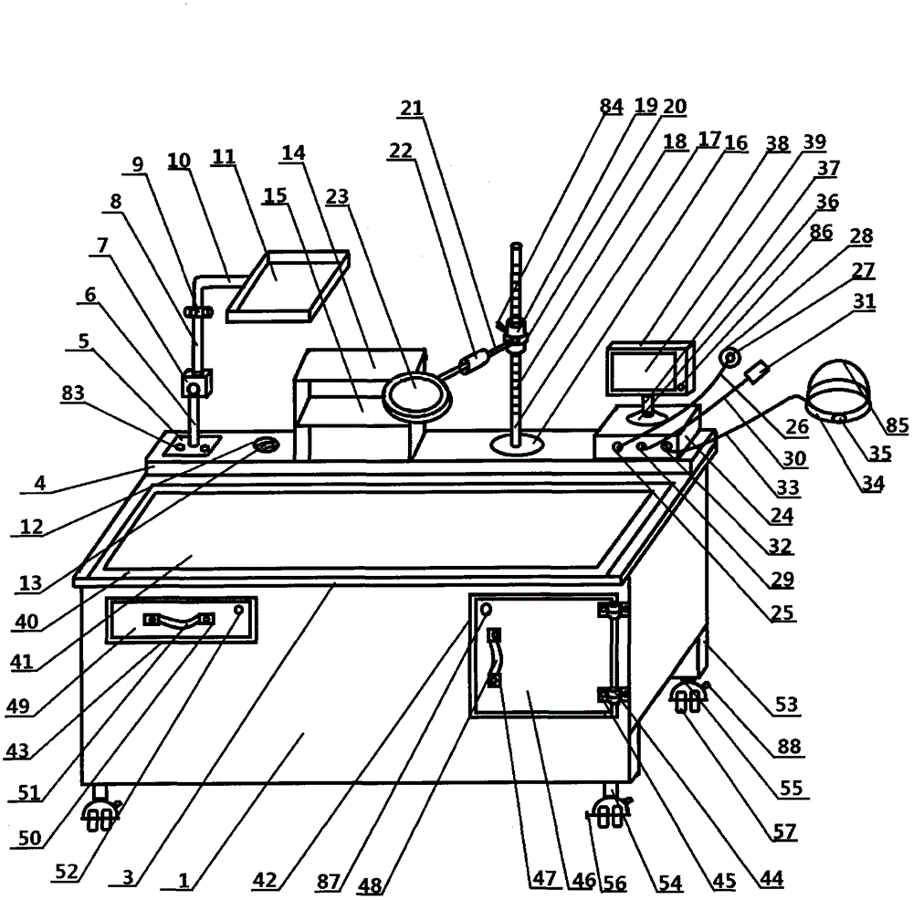 Operating table for comminuted fracture operation