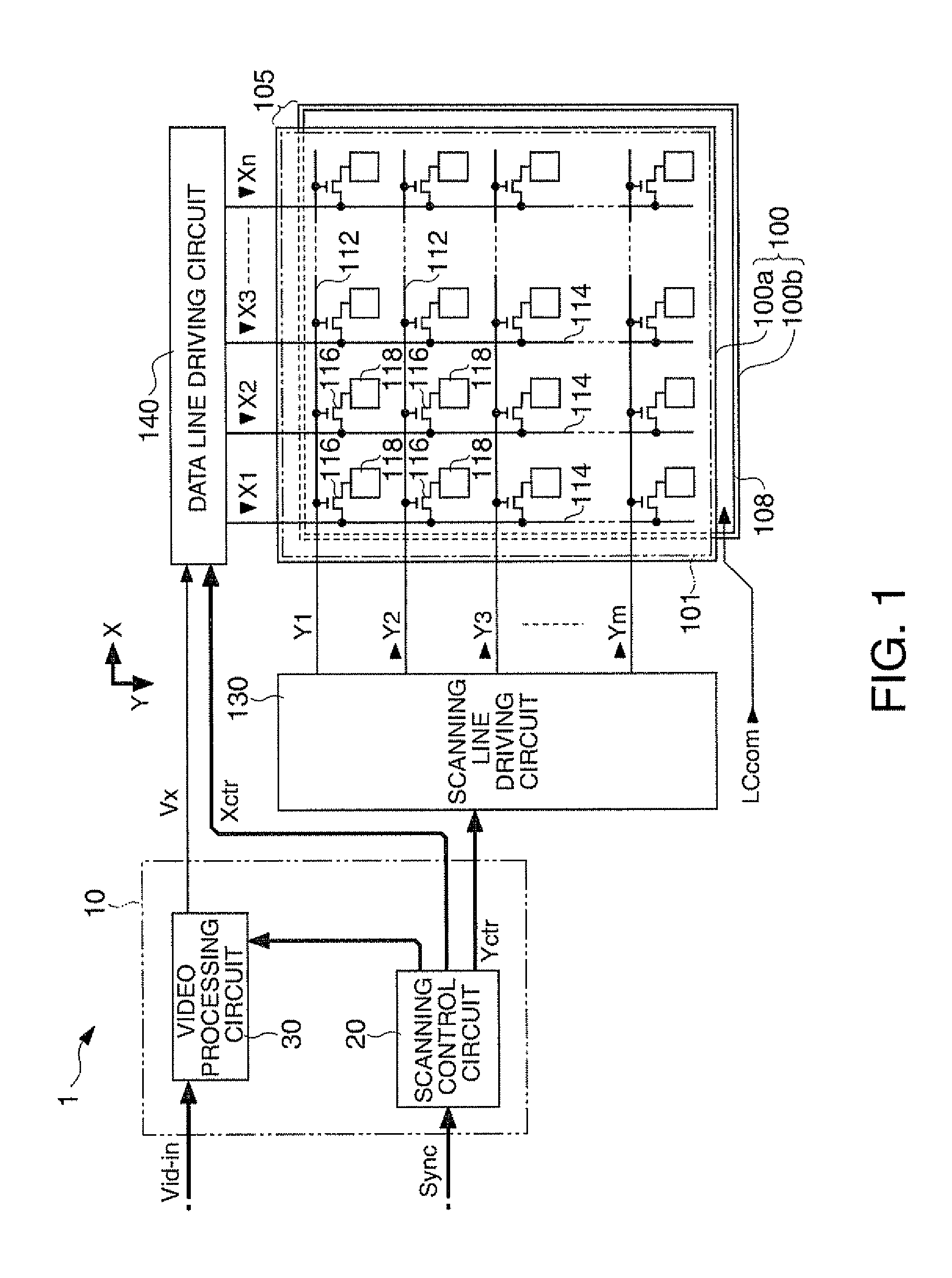 Video processing circuit, video processing method, liquid crystal display apparatus and electronic device