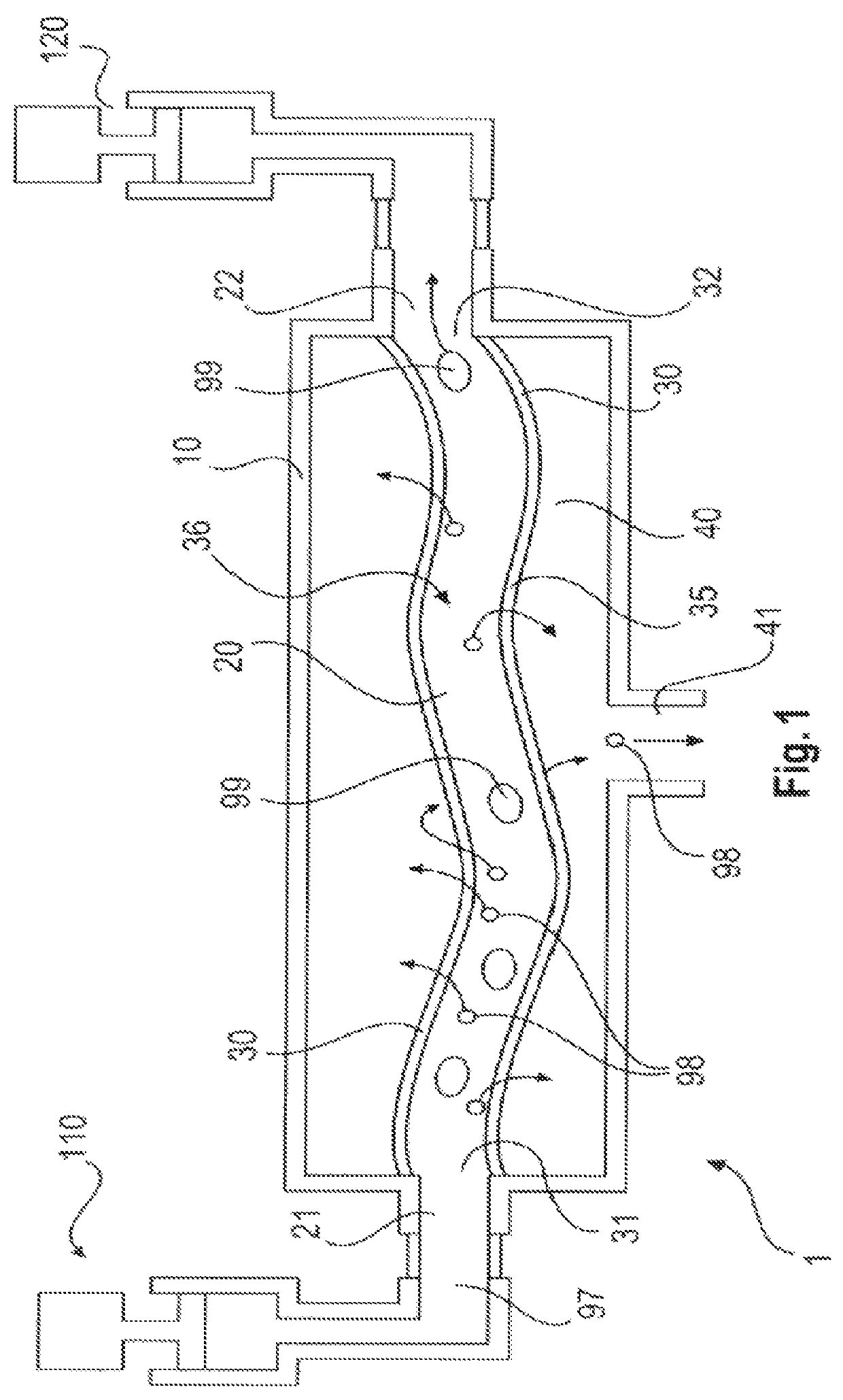 Device for cross flow filtration