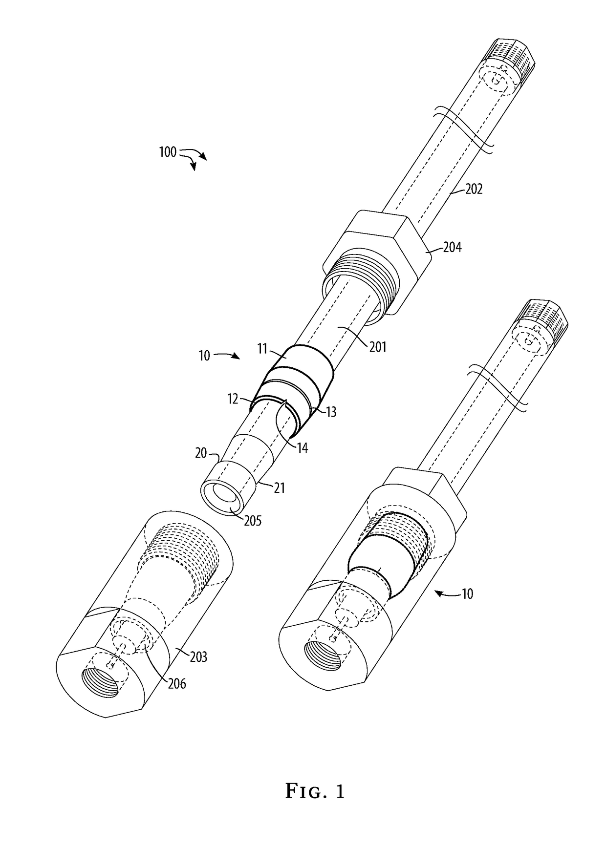 Tube-fitting-assembly ferrule