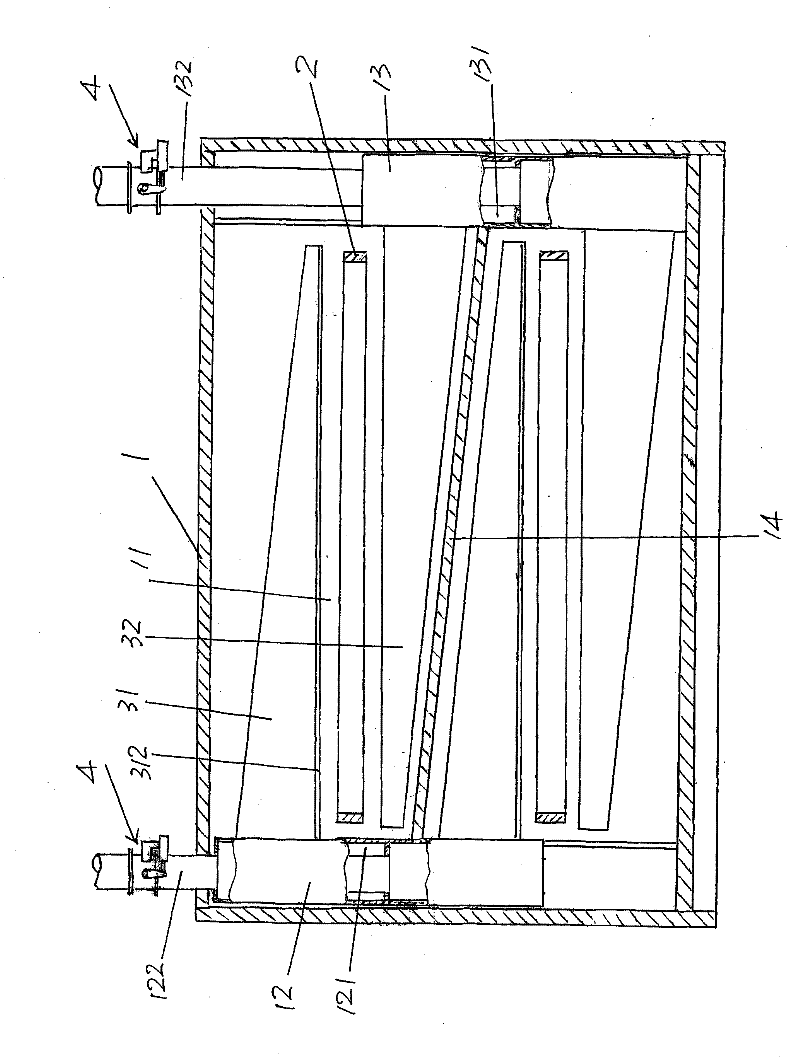 Drawer type hot wind heating mechanism
