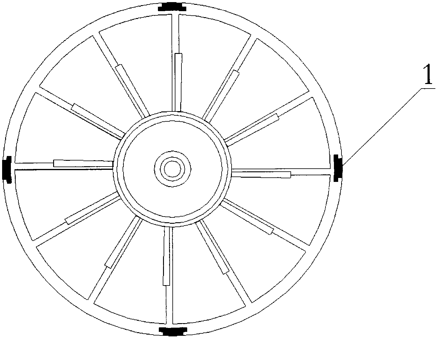 Vertical single impeller type flow rate sensing device