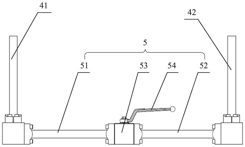 Pipe cavity exhaust device for main oil pipes and continuous wall grab machine