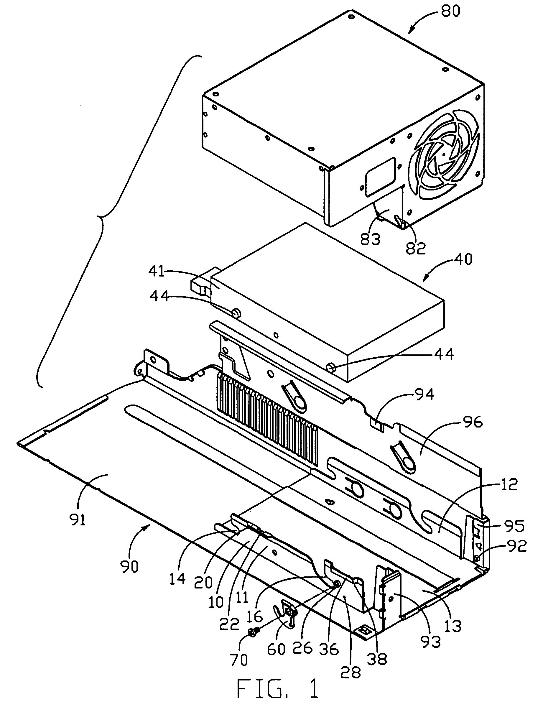 Mounting mechanism for storage device