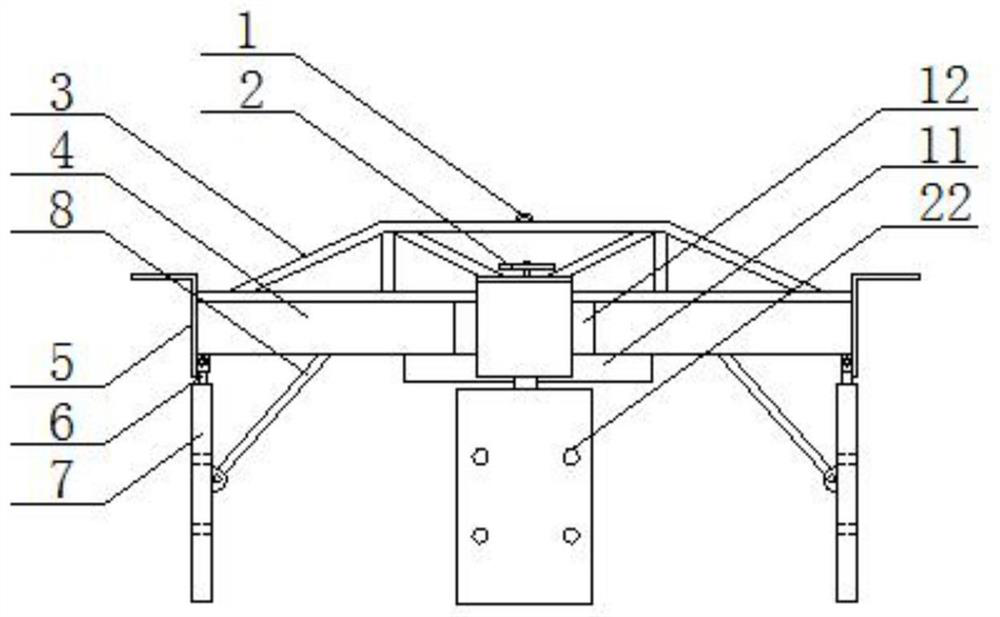 Support frame for foundation pit with arched balance beam structure