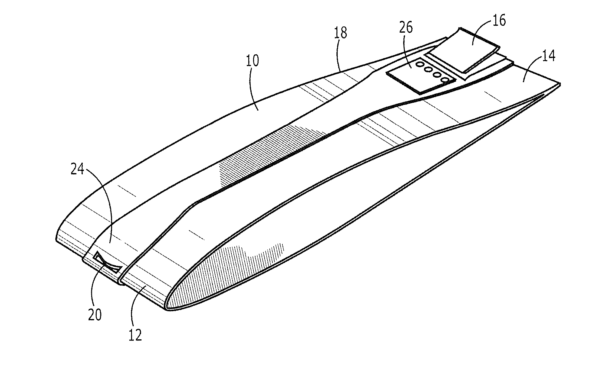 Flow control structure and associated method for controlling attachment with a control surface