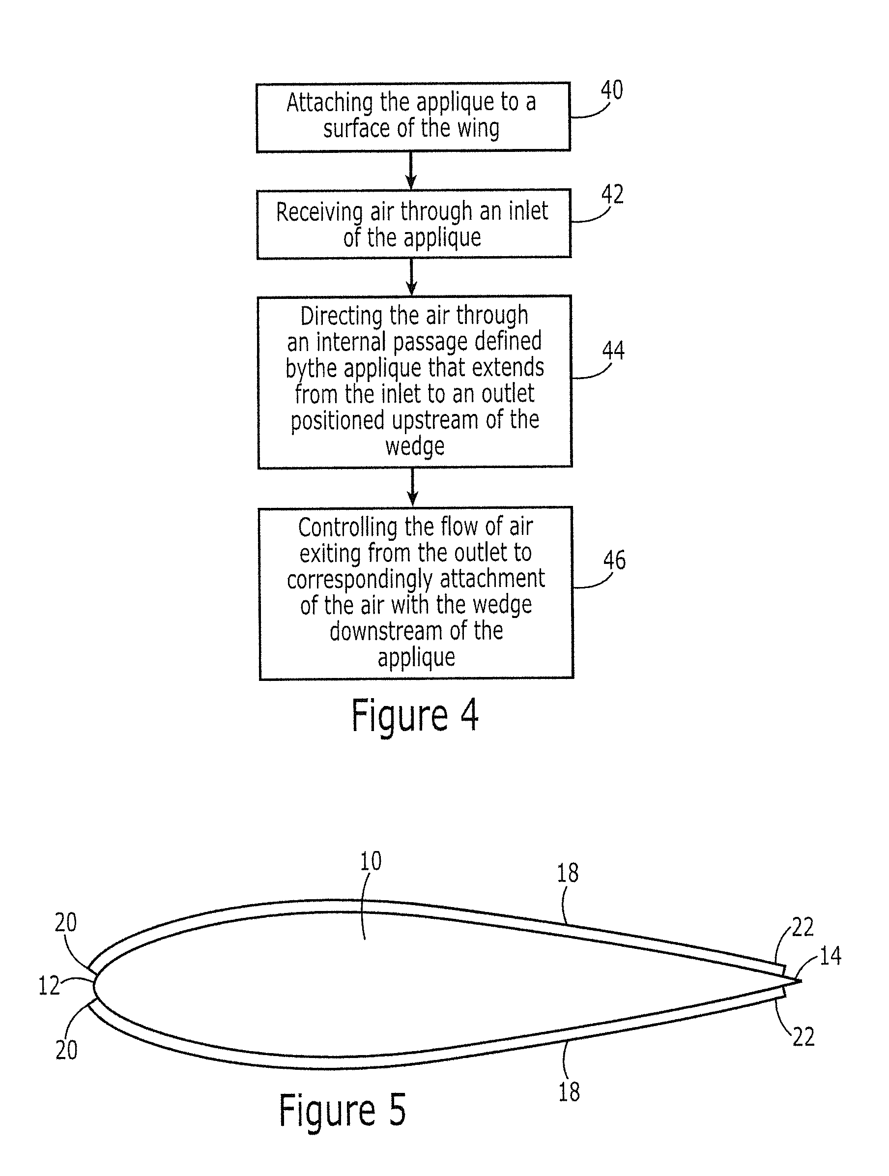 Flow control structure and associated method for controlling attachment with a control surface