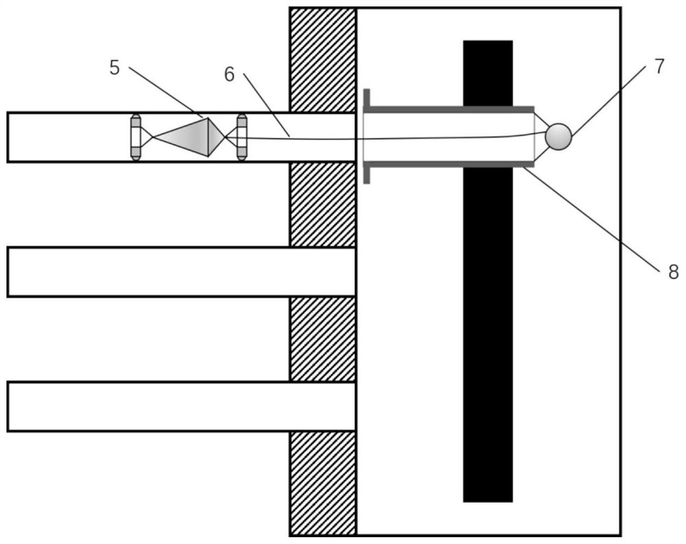 Condenser heat transfer tube cavitation jet cleaning device and cleaning method thereof