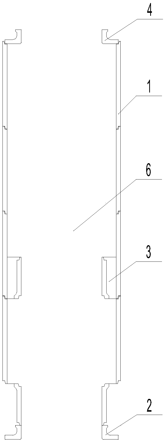 Flue gas purification device and circulating fluidized bed boiler equipped with the device