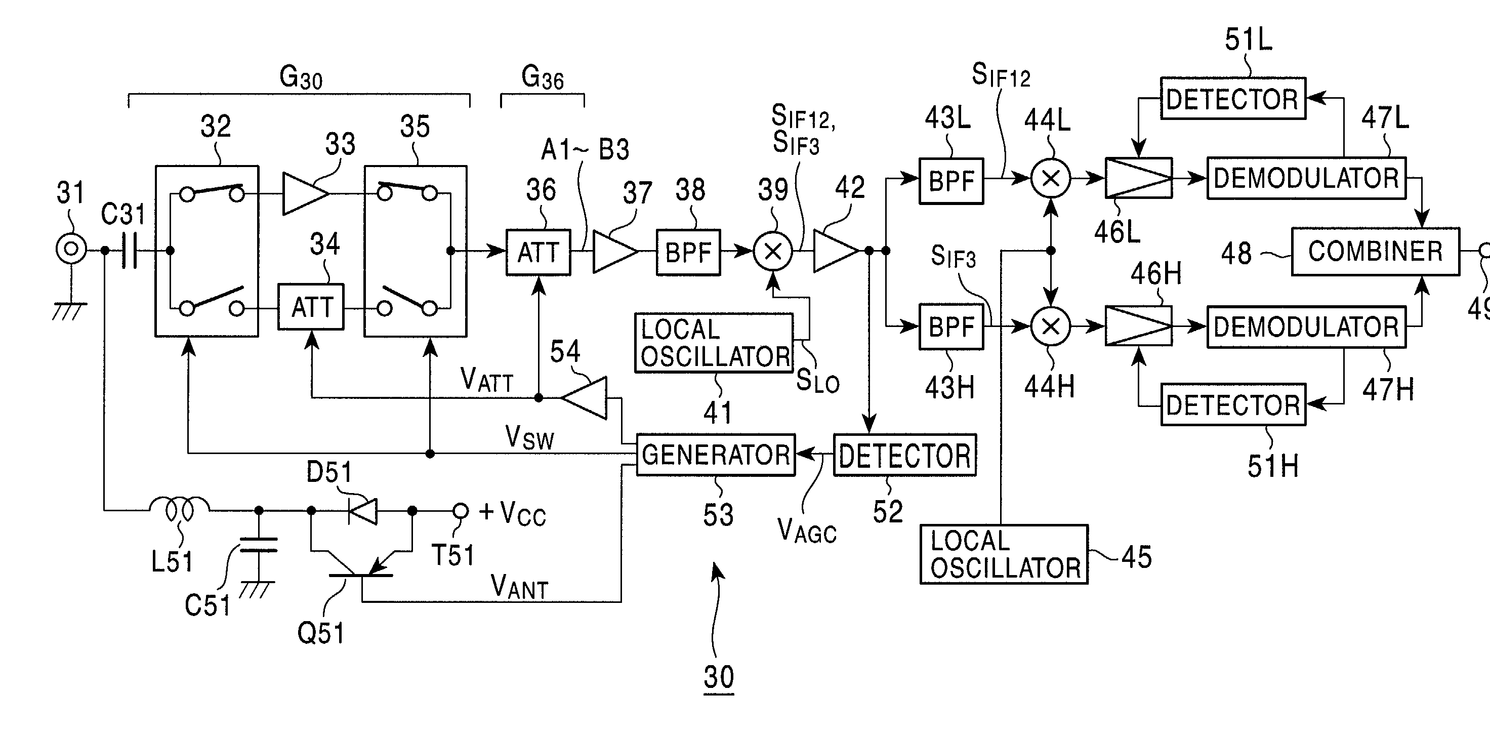 Antenna unit and receiving circuit