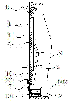Particle crushing and drying device window structure