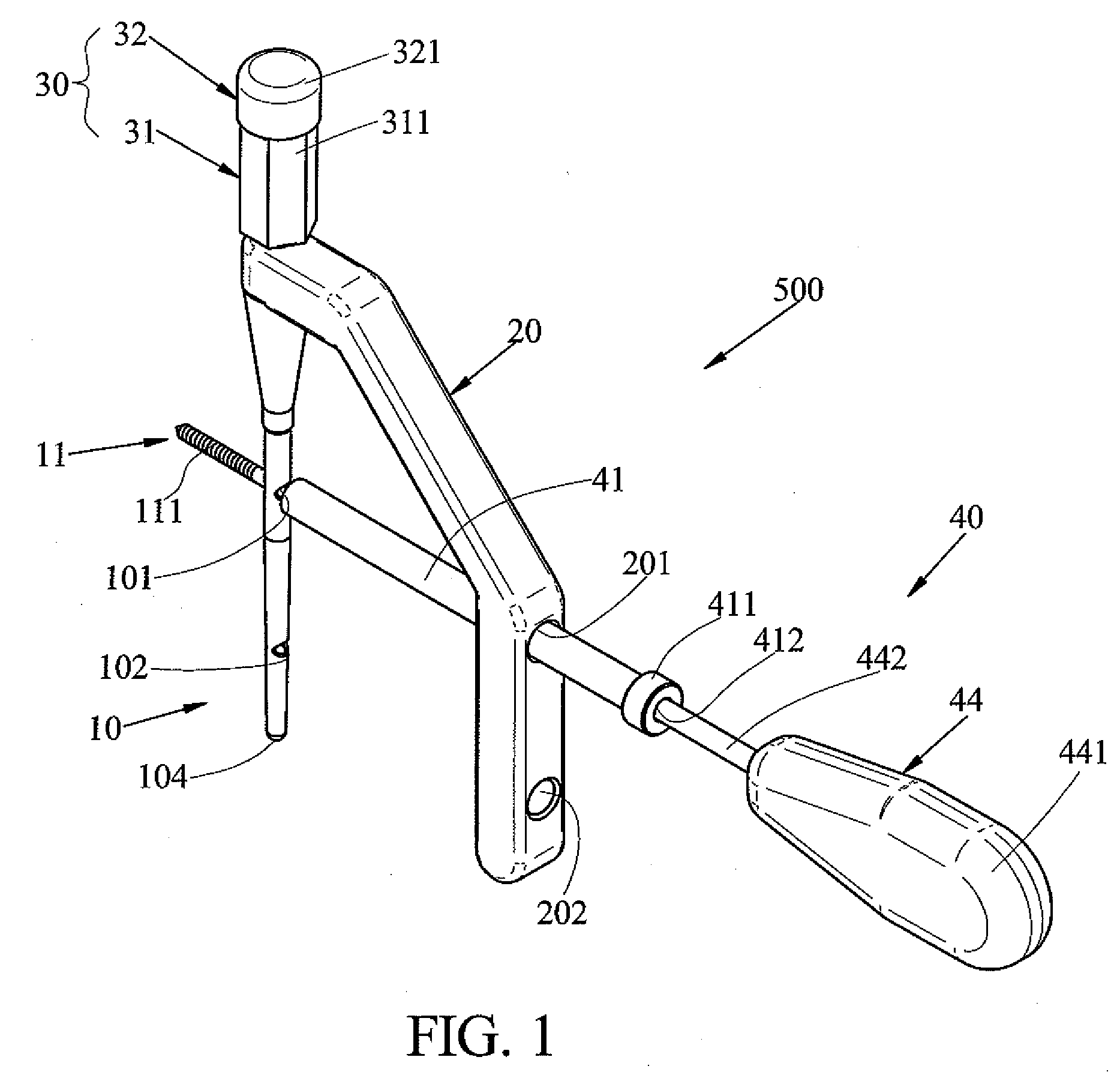 Targeting apparatus connecting to locking nails for the correction and fixation of femur deformity of a child