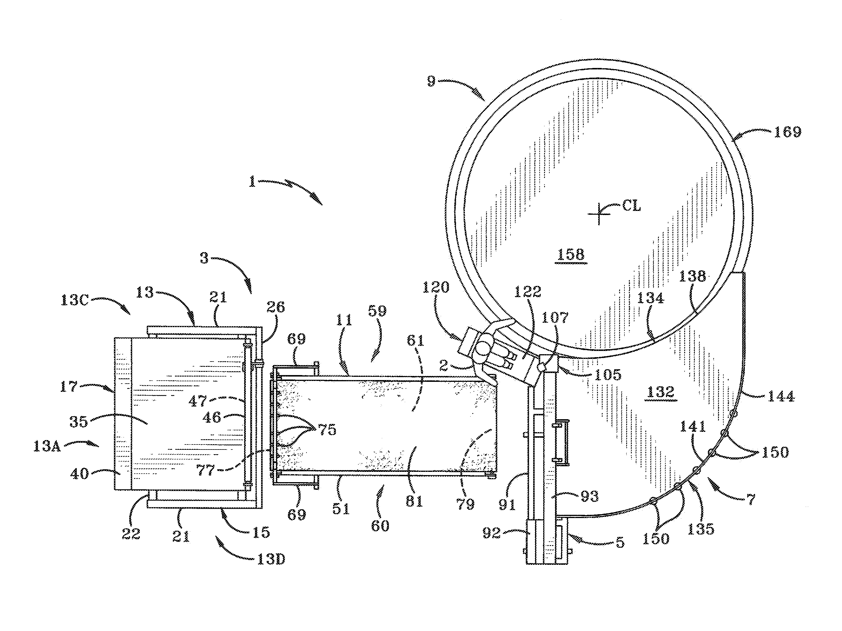 Method and apparatus for welding a curved seam