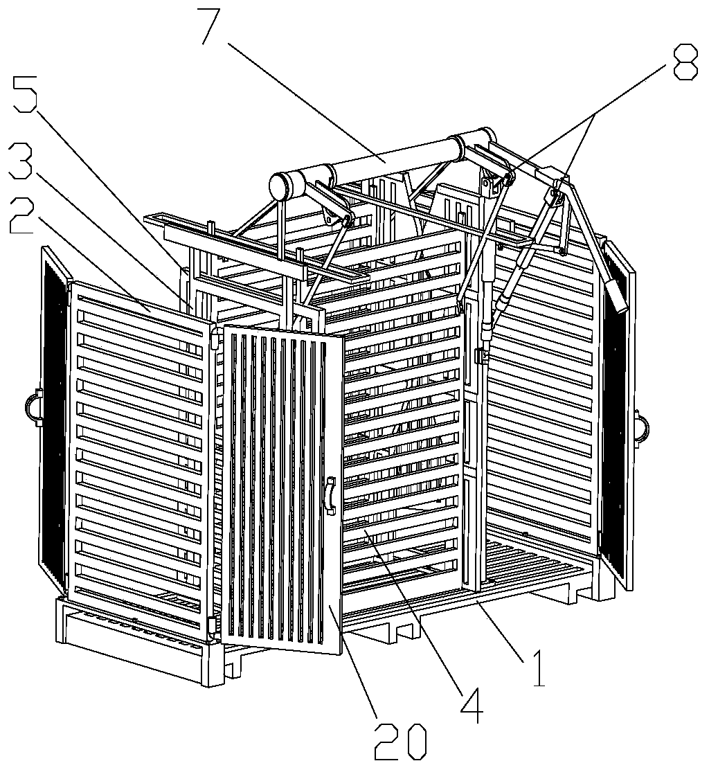 A fence-type securing device for ruminants