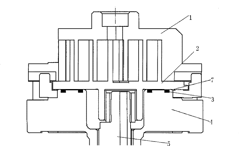 Axial double-floating structure of scroll compressor