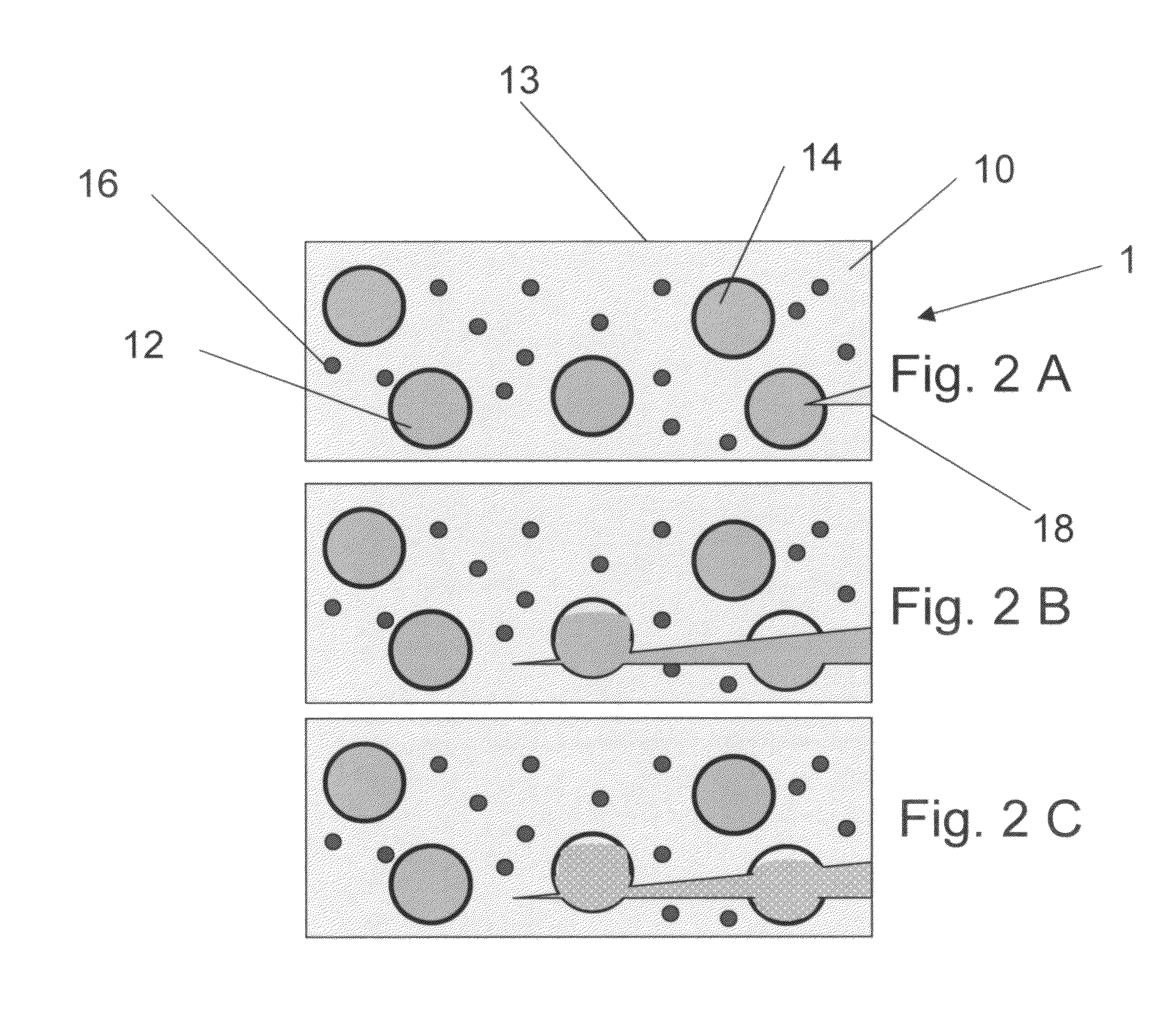 Self healing composite material and method of manufacturing same