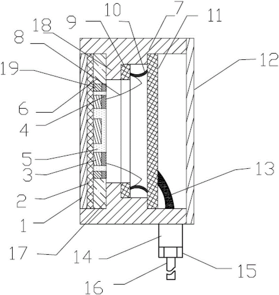 Piezoresistive high-frequency dynamic soil stress sensor and preparation method