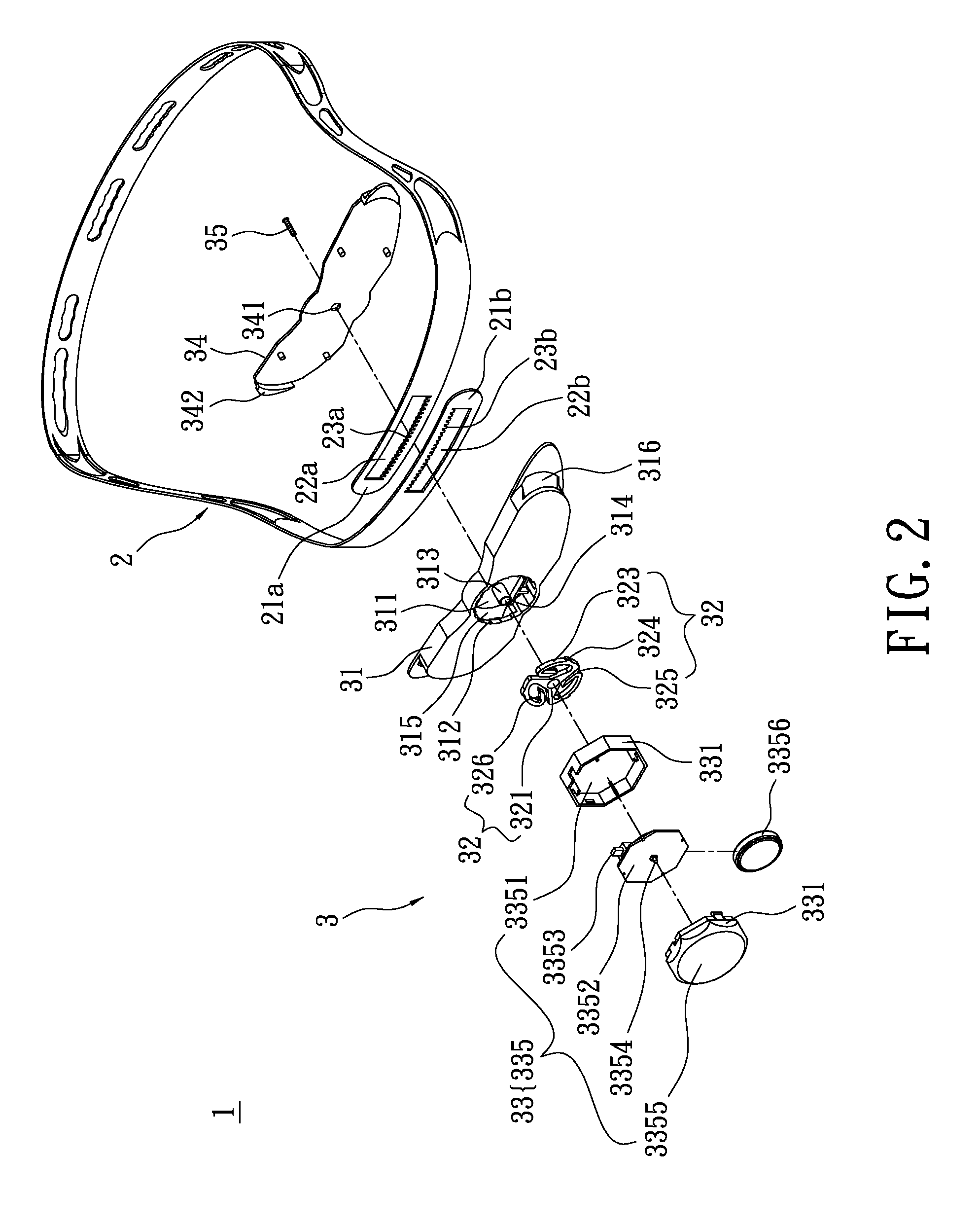 Hat band structure