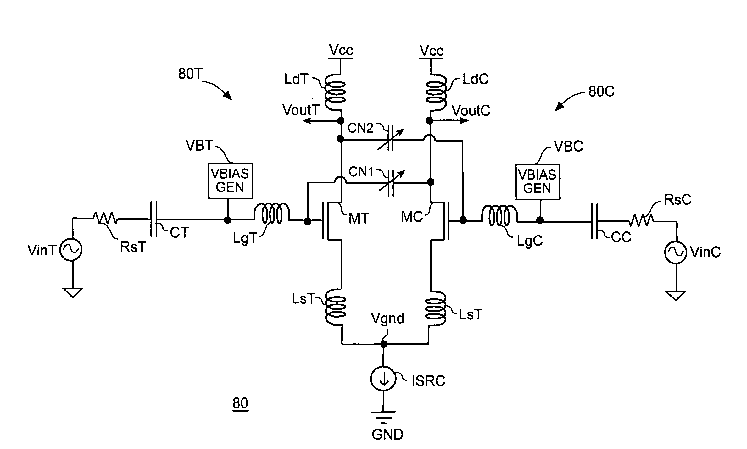 Neutralization Techniques for differential low noise amplifiers