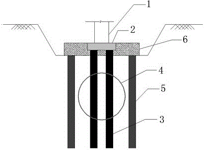Structure of prefabricated pile-plate brackets for underpinning existing pile foundations through shield tunneling and construction method