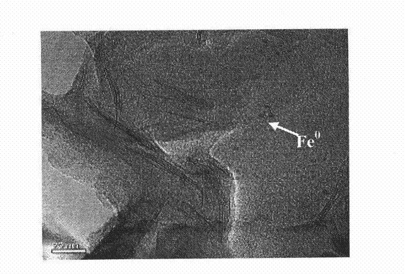 Method for preparing montmorillonite in situ intercalation type nanoscale zero-valent iron