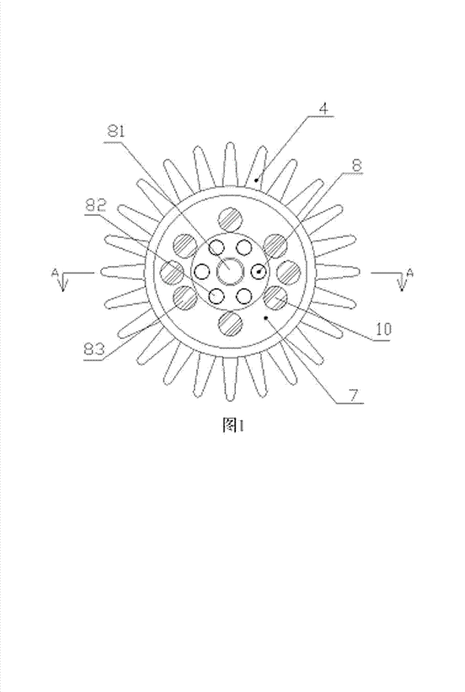 High-efficiency radiating high-power LED spot lamp