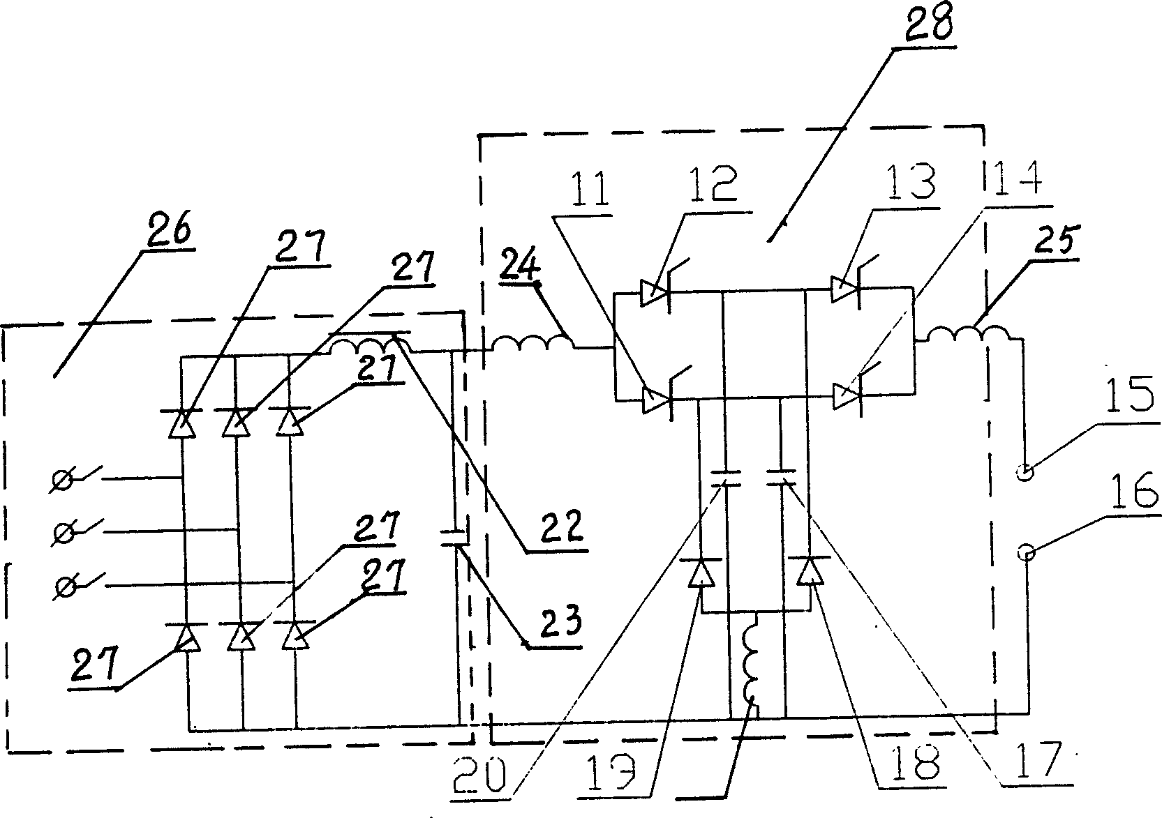 Electric pulse minitype plasma water treatment method and equipment