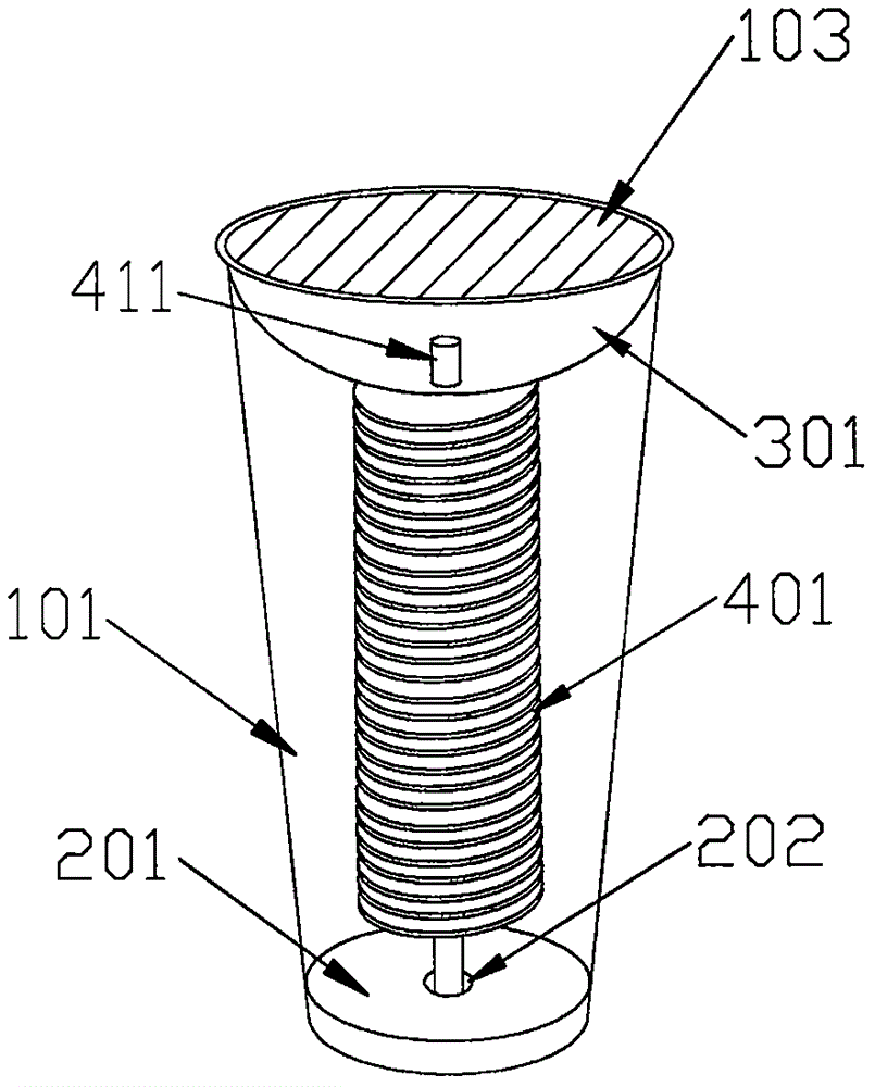 Breakage-proof displaying and packaging structure for string-shaped food