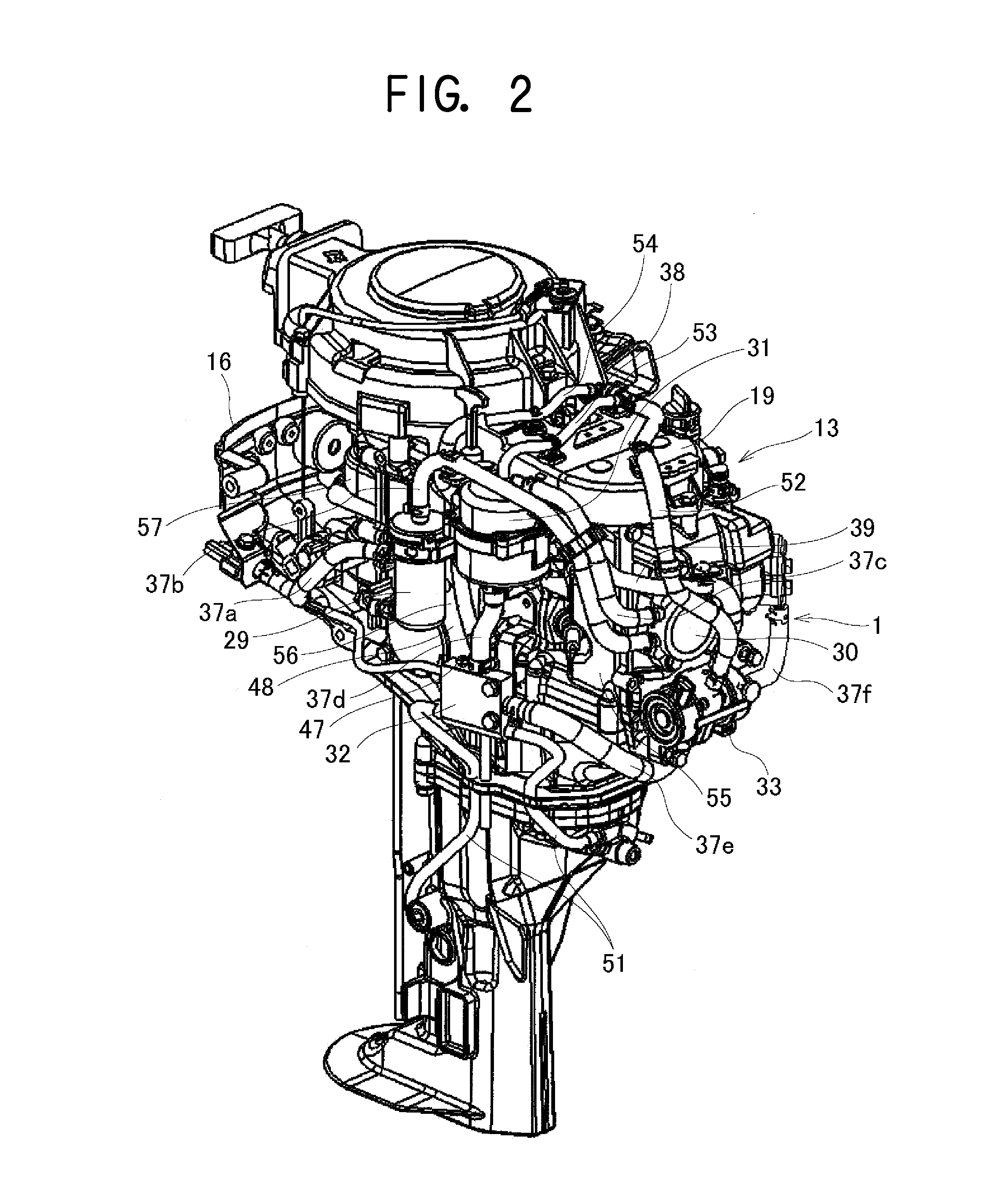Fuel supply system of outboard motor