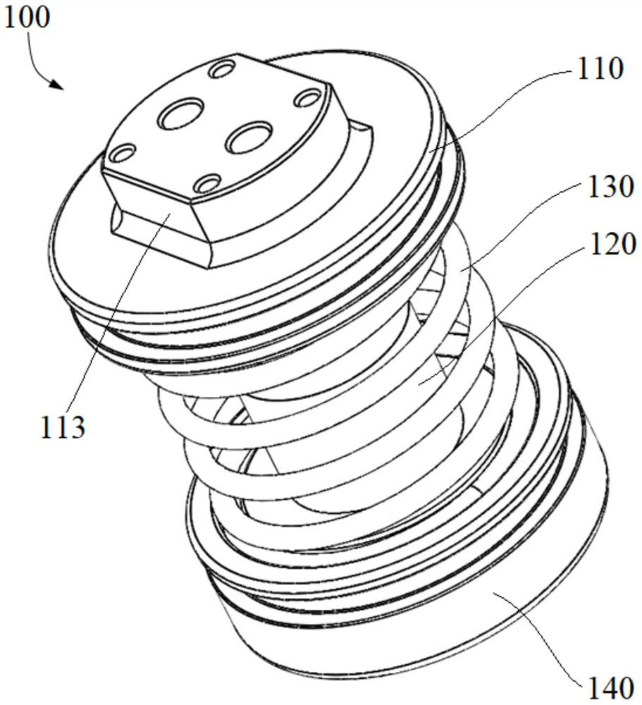 A pair of u hinges