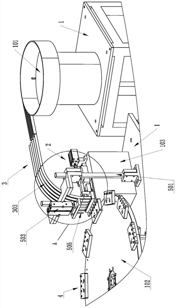 Automatic copper pipe feeding device for sensor assembly