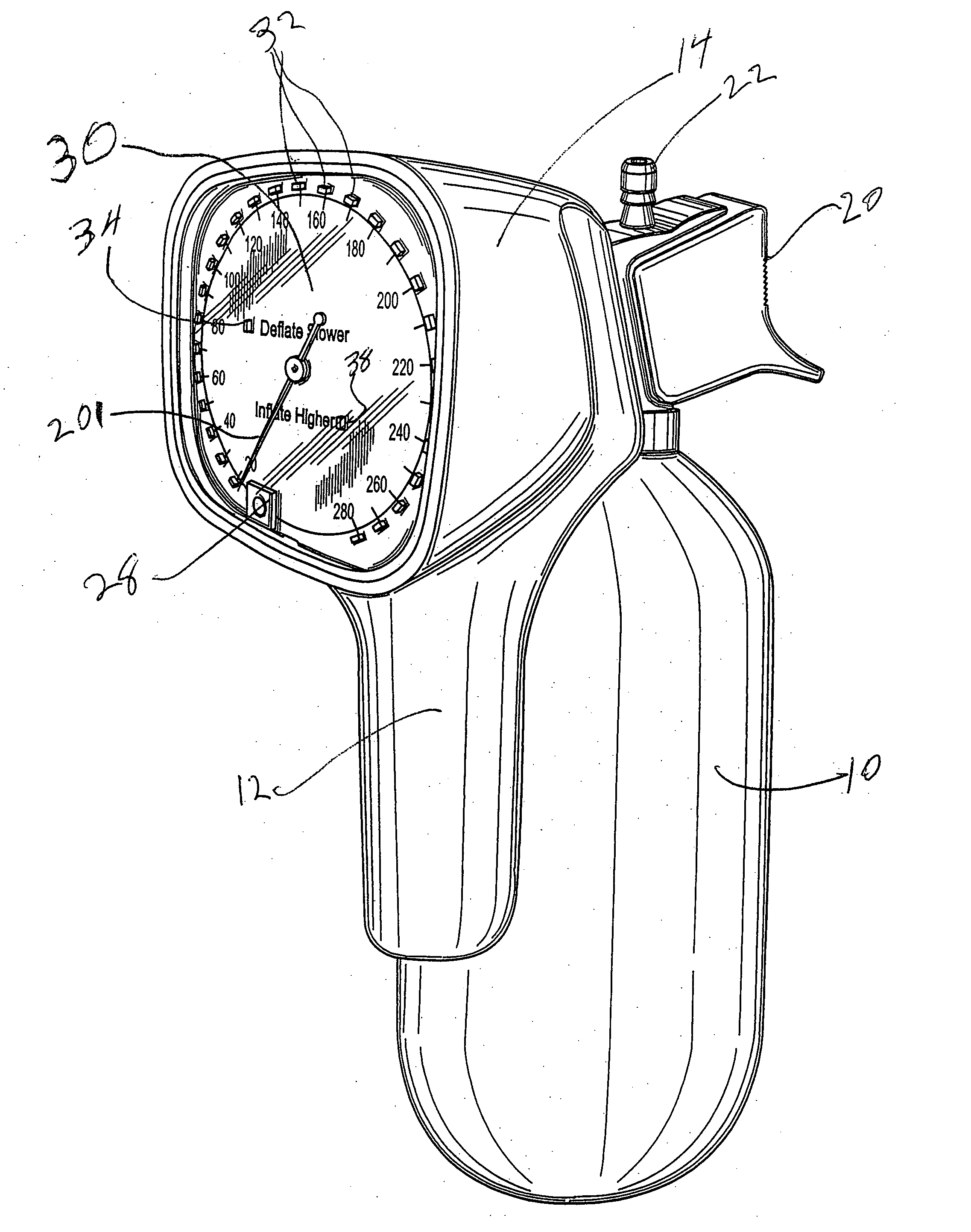 Integrated manual mechanical and electronic sphygmomanometer within a single enclosure