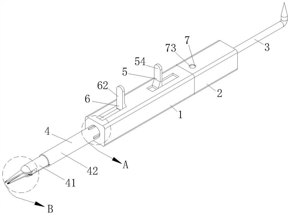 Cotton fiber underlaying tool for treating paronychia