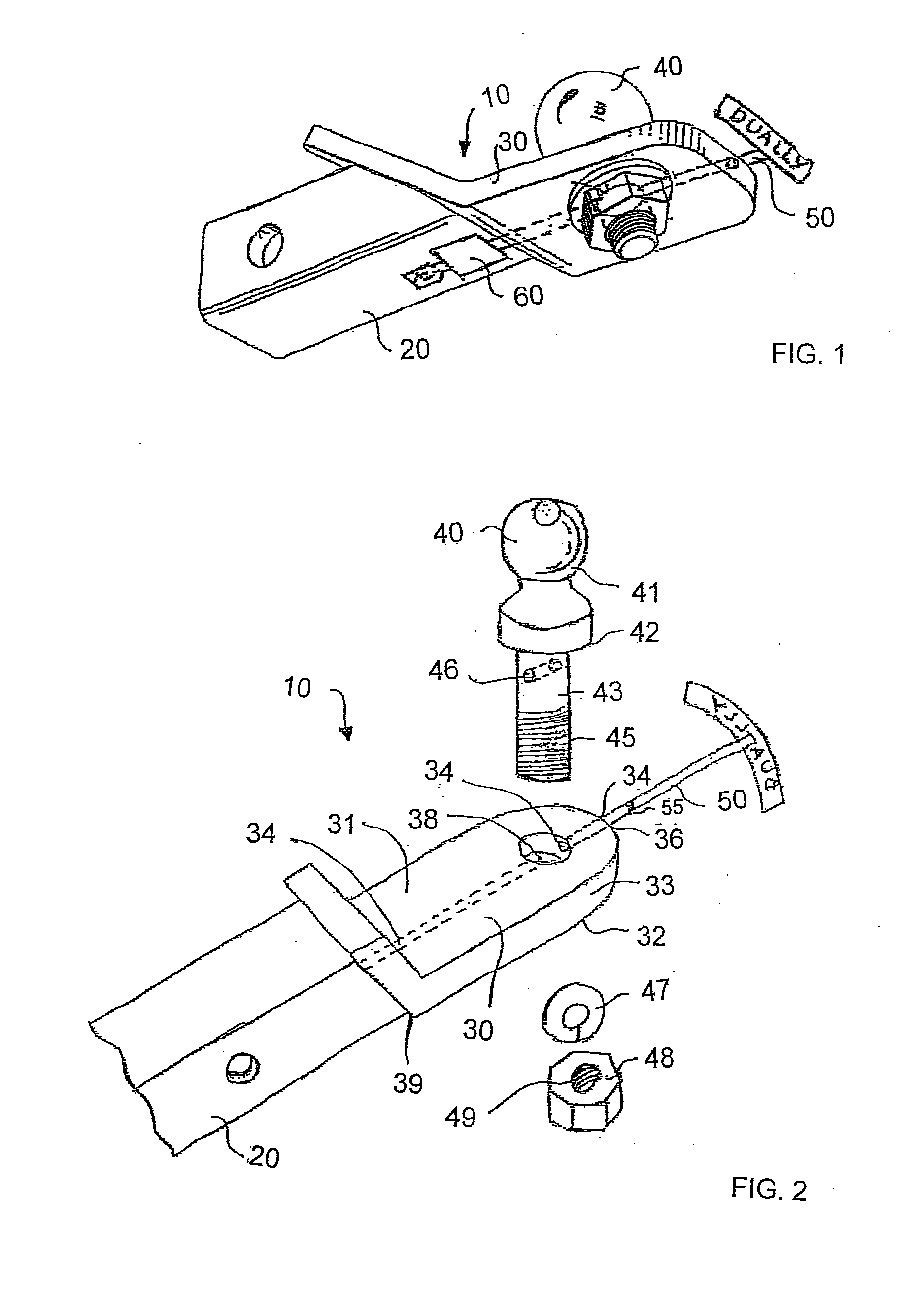 Multi-Function Anti-Rotational/Anti-Theft Hitch Ball Assembly