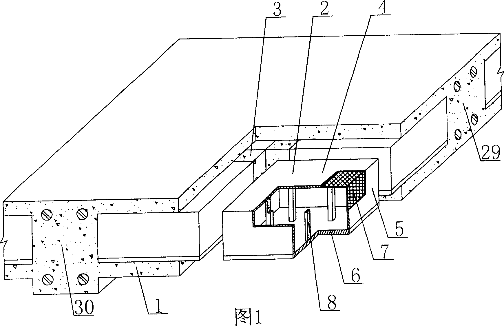 In-situ cast hollow concrete slab