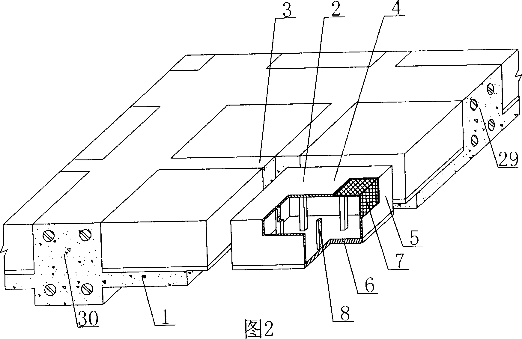 In-situ cast hollow concrete slab