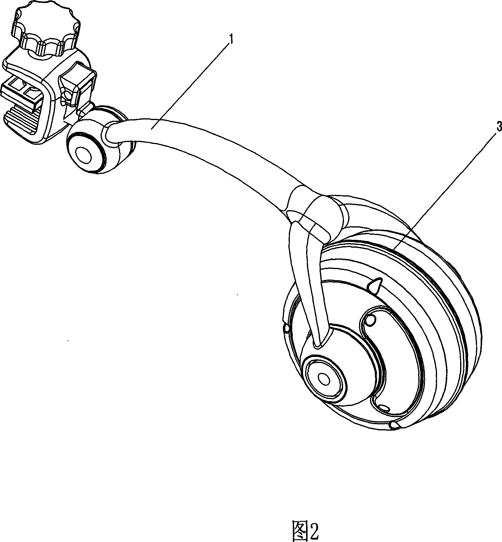 Wheeled swinging device