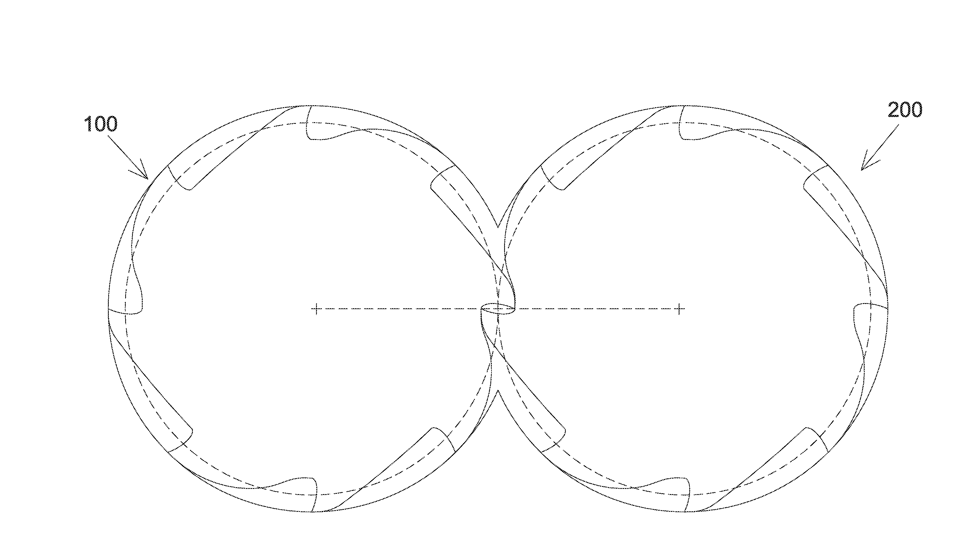 Device of a Pair of Claw-Type Rotors Having Same Profiles