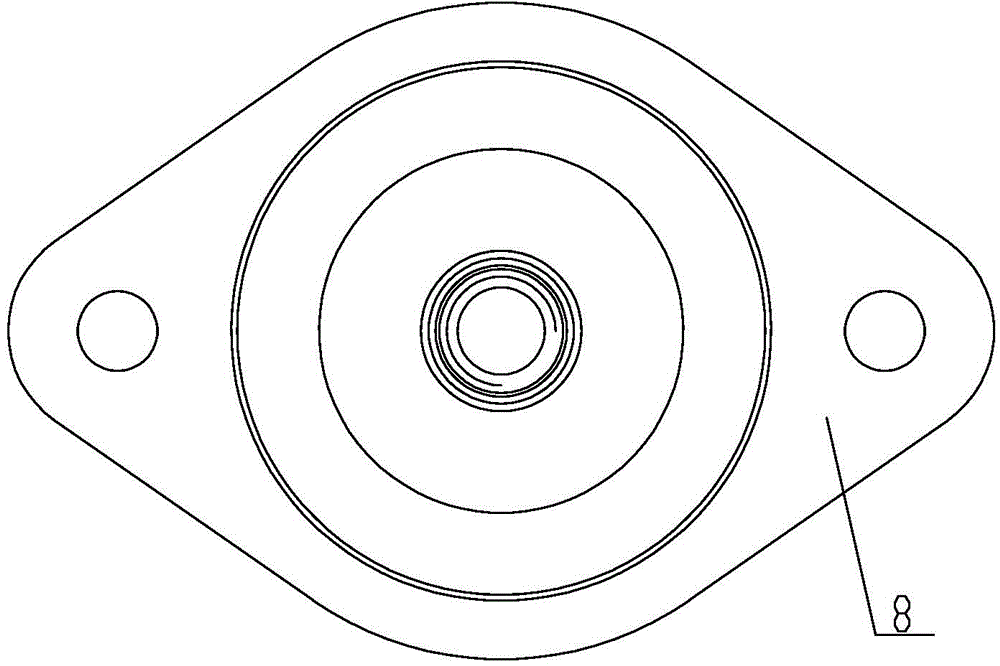 Silicon oil integrated shock absorber for vehicle cab