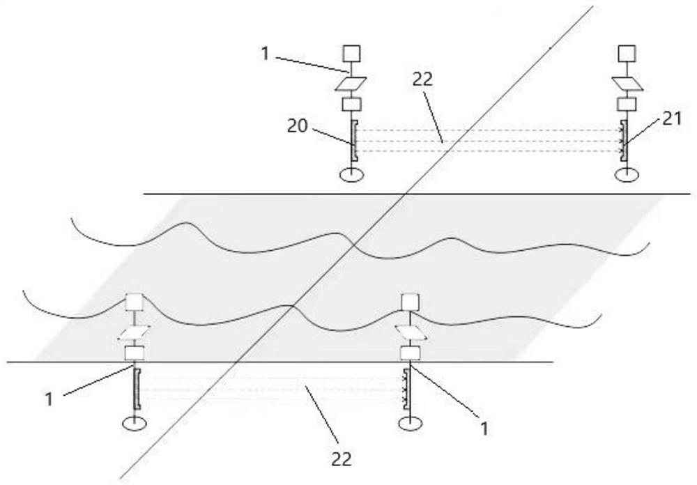 Alarm system and method for water area of high-voltage line protection area