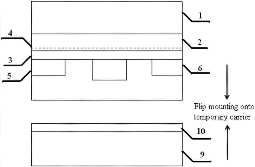 GaN HEMTs power device-to-diamond heat sink transfer method