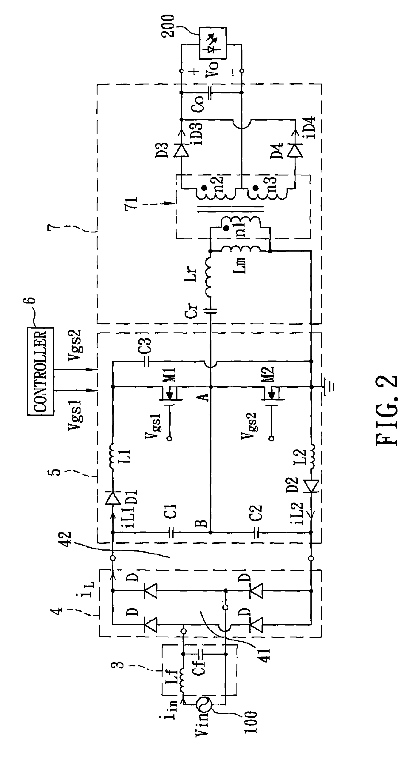 AC-to-DC power converting device