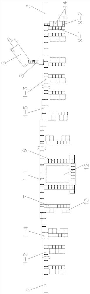 Construction method of omega-shaped cross-sea temporary steel trestle