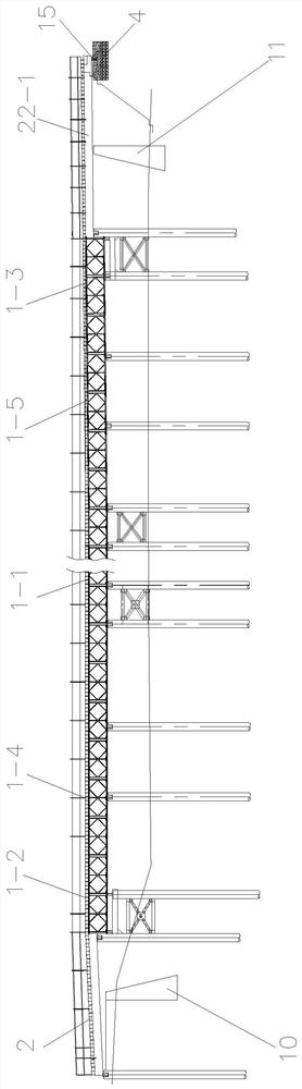 Construction method of omega-shaped cross-sea temporary steel trestle