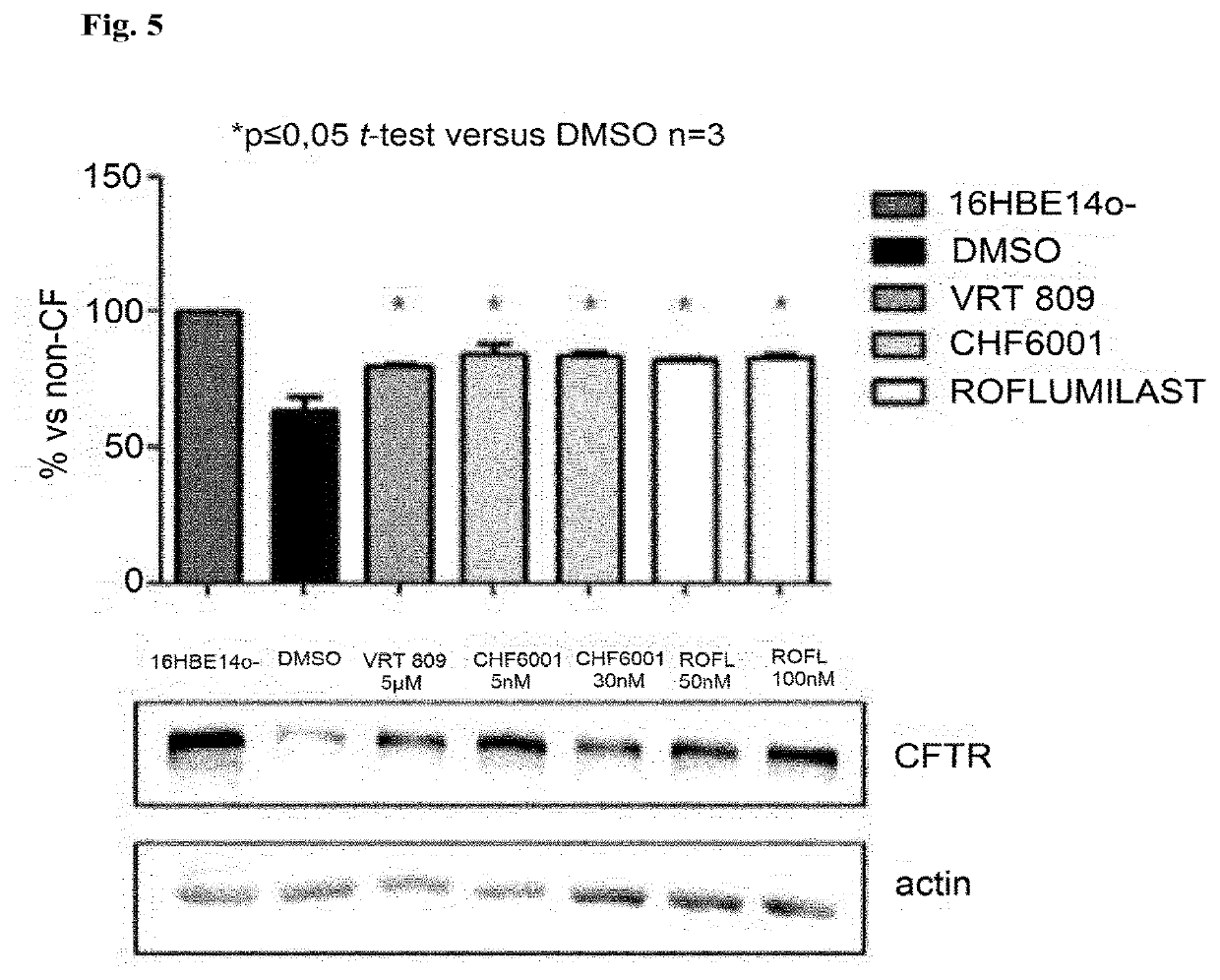 Use of 1-phenyl-2-pyridinyl alkyl alcohol derivatives for treating cystic fibrosis