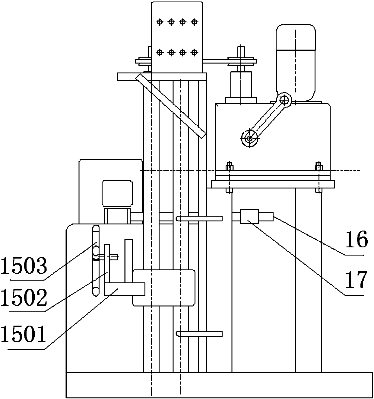 High-frequency quenching and automatic cooling integrated machine