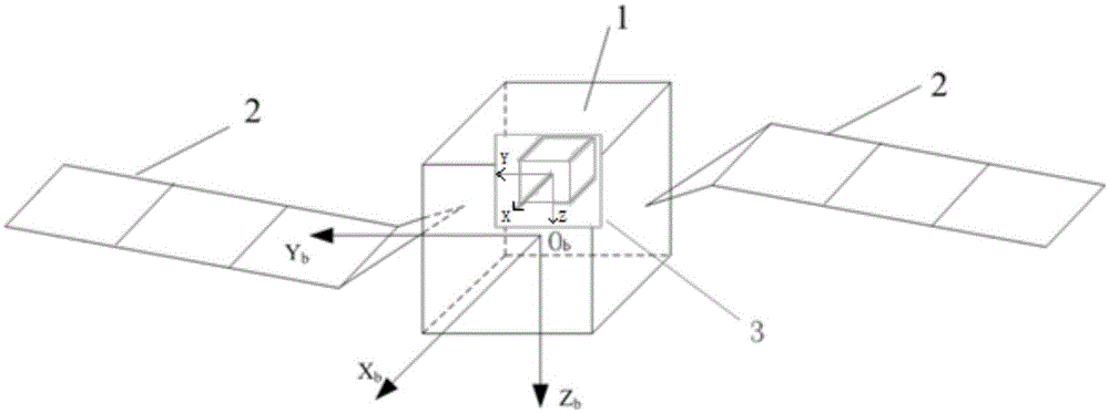 Identifying method for modal parameter of flexible satellite capable of restraining gyro noise influence