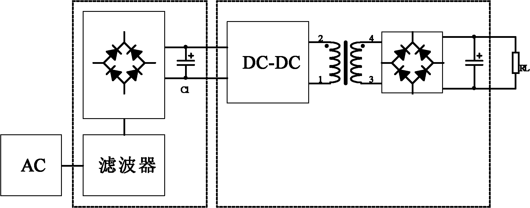 AC-DC isolated conversion circuit