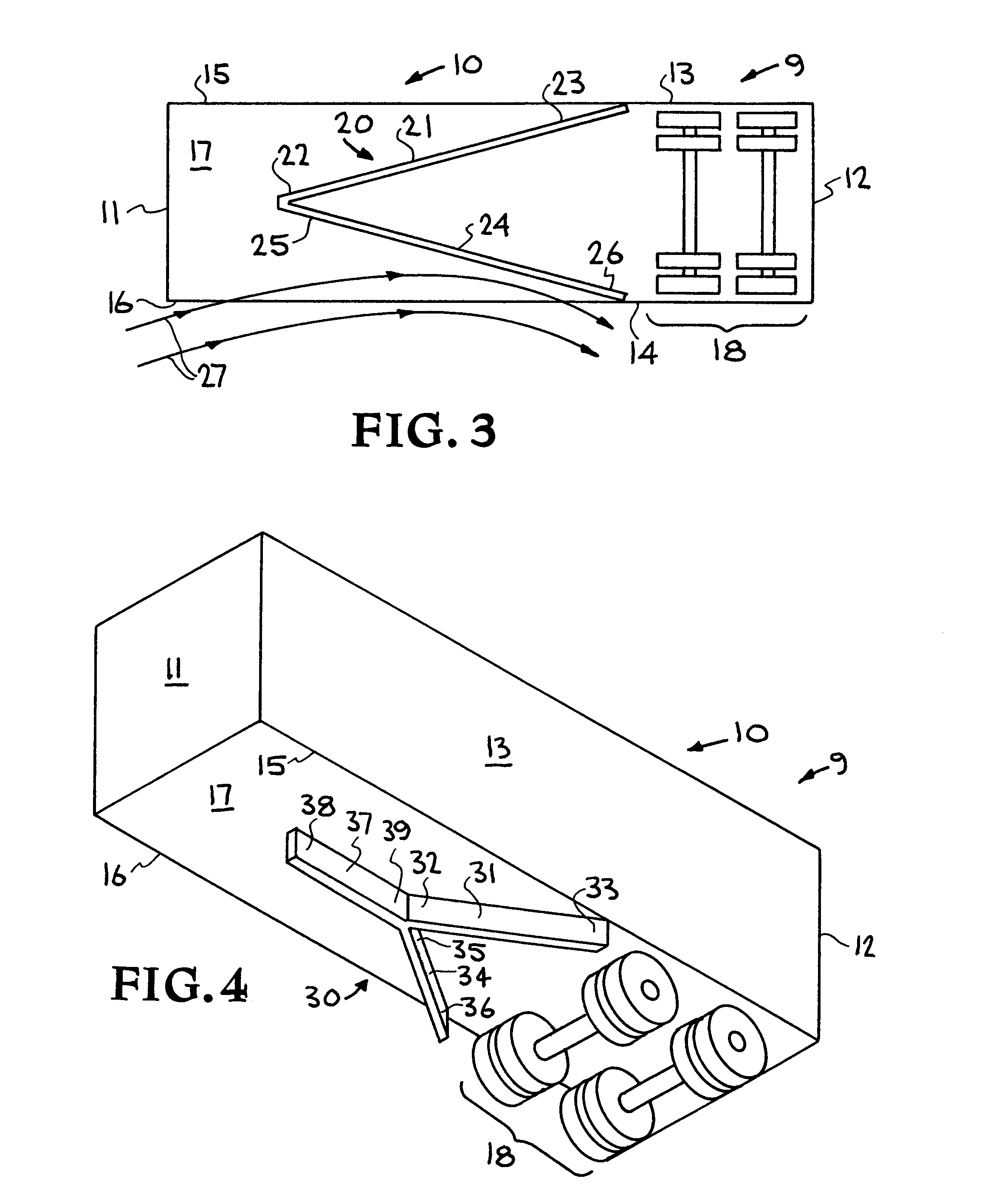 Aerodynamic drag reduction apparatus for wheeled vehicles in ground effect
